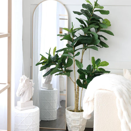 Fafa Artificial Fiddle Leaf Potted Plant (Multiple Sizes)