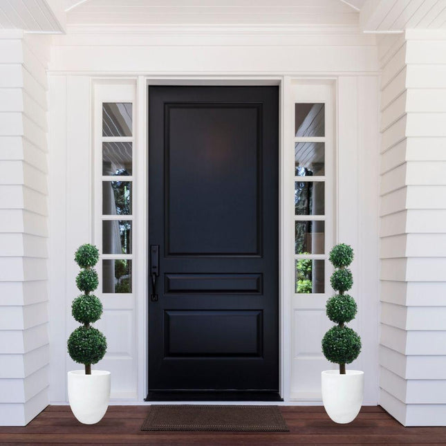 York Faux Potted Boxwood Topiary Plant 3'