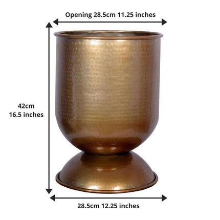 Vali - Brass Mid Century Planter