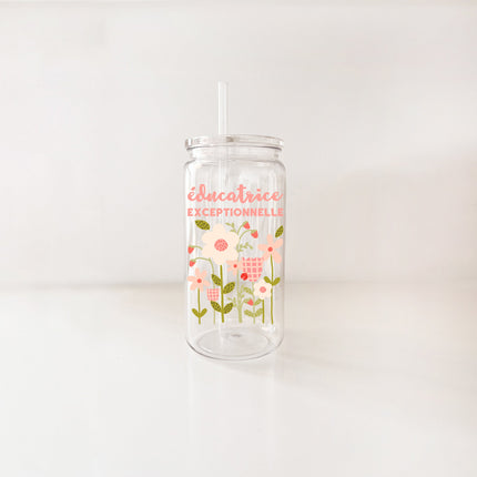 Verre en plastique 16oz - enseignante & éducatrice