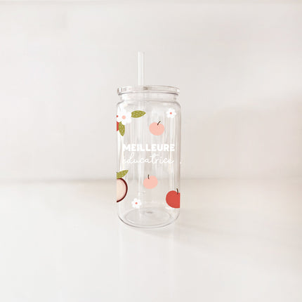 Verre en plastique 16oz - enseignante & éducatrice
