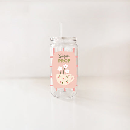 Verre en plastique 16oz - enseignante & éducatrice