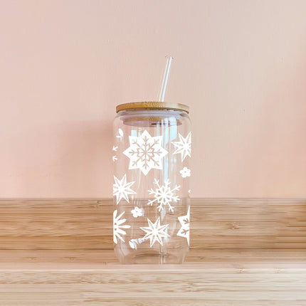 Verre boho - flocons