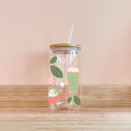 Verre boho - matcha