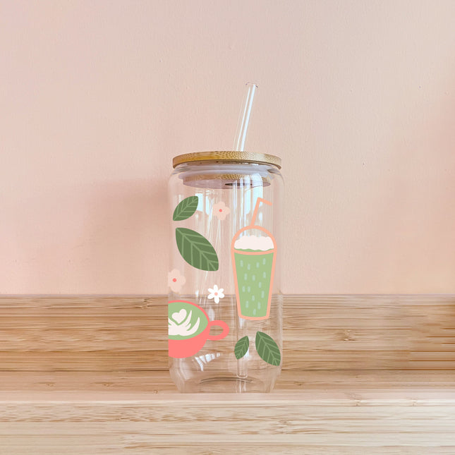 Verre boho - matcha