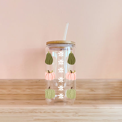 Verre - Motif automnal