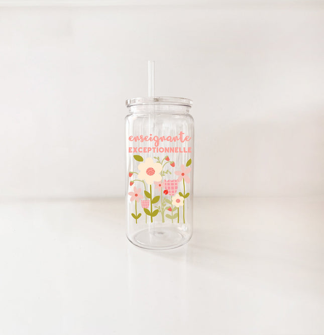 Verre en plastique 16oz - enseignante & éducatrice