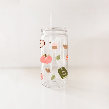 Verre en plastique - En mode automne