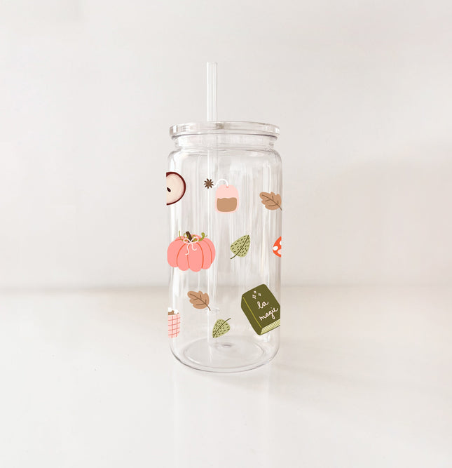 Verre en plastique - En mode automne