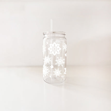 Verre en plastique 16oz - Flocons