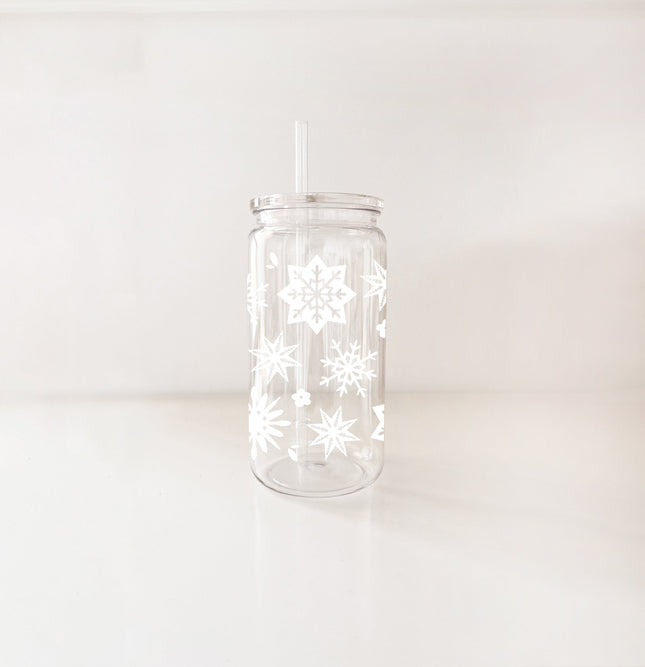Verre en plastique 16oz - Flocons