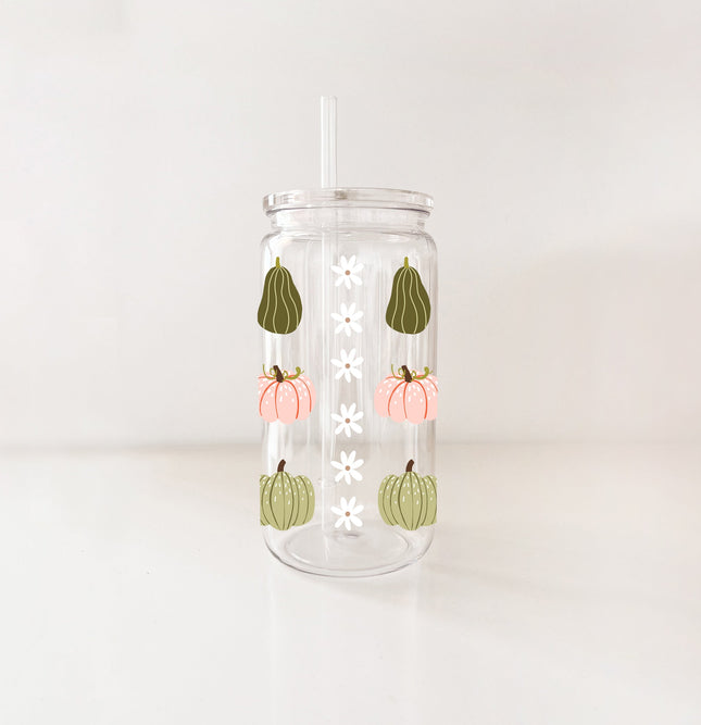 Verre en plastique - Motif automnal