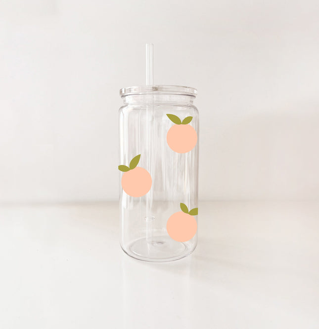 Verre en plastique - Pêches