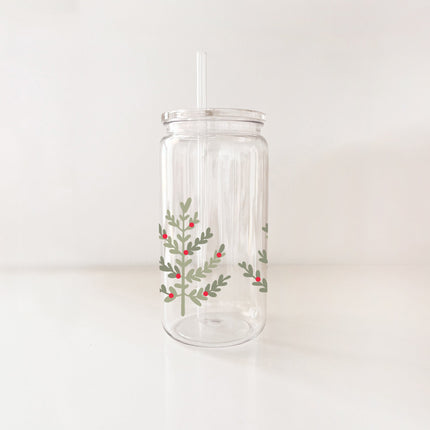Verre en plastique 16oz - Sapins