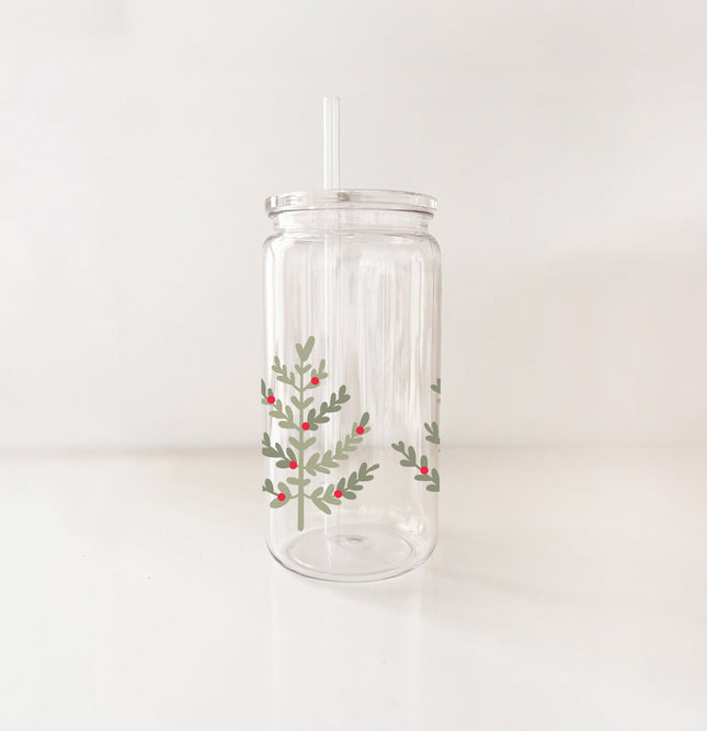 Verre en plastique 16oz - Sapins