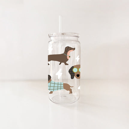 Verre en plastique - Teckels sauge