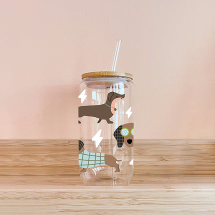 Verre boho - teckels sauge