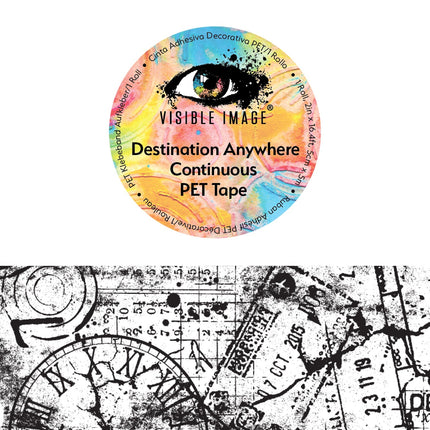 Visible Image Destination Anywhere Continuous PET Tape