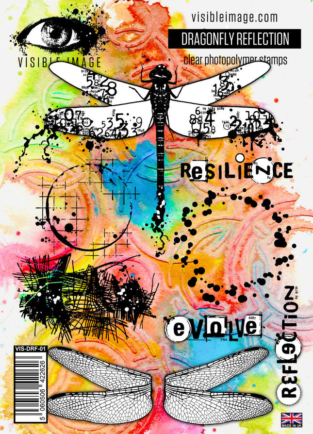 Visible Image Dragonfly Reflection - A5 Stamp Set