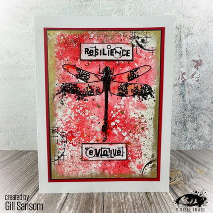 Visible Image Dragonfly Reflection - A5 Stamp Set