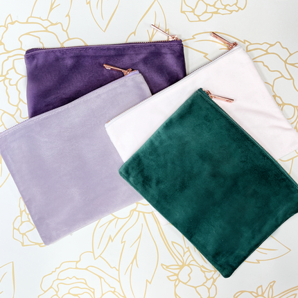 Velvet Make Up Cases - 4 colour options