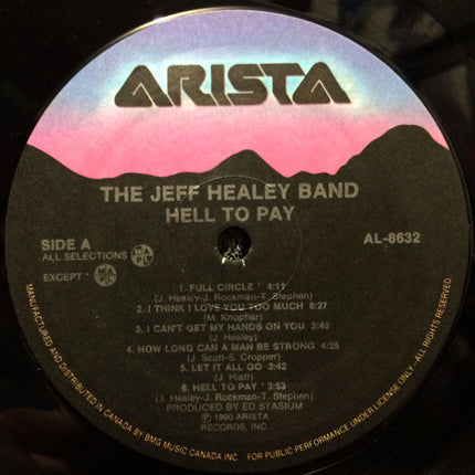 The Jeff Healey Band – Hell To Pay - 1990 Original