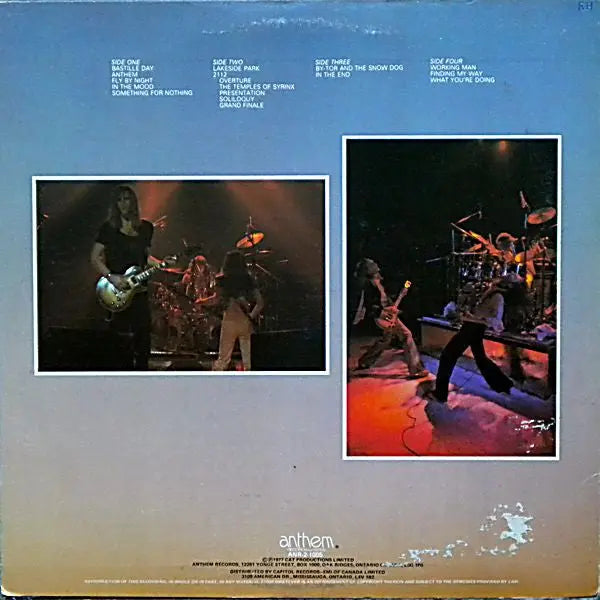 Rush – All The World's A Stage - 1978 Pressing!