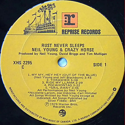 Neil Young & Crazy Horse ‎– Rust Never Sleeps - 1979!