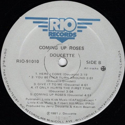 Doucette – Coming Up Roses - 1981 Original