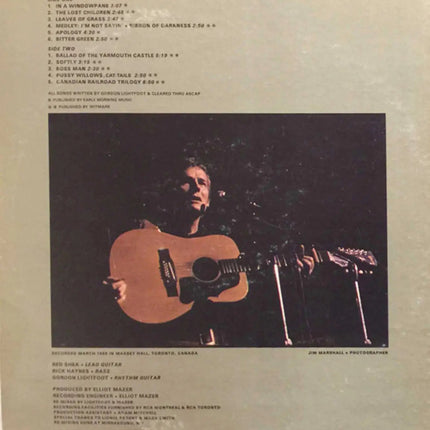 Gordon Lightfoot – Sunday Concert
