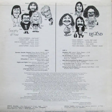 Legend, Society Of Four – Saskatoon's Finest - 1975 Original, Sealed!