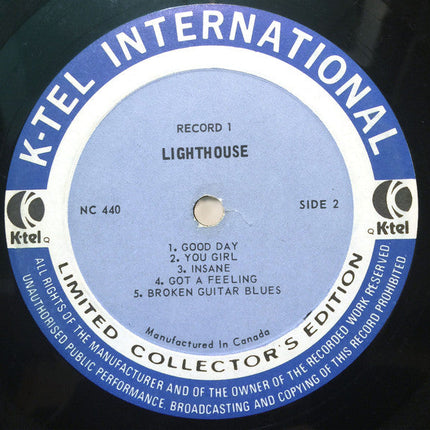 Lighthouse (2) – K-tel Presents Lighthouse; 20 Great Hits - 1975 Original