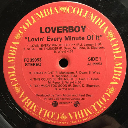 Loverboy – Lovin' Every Minute Of It - 1985 Original