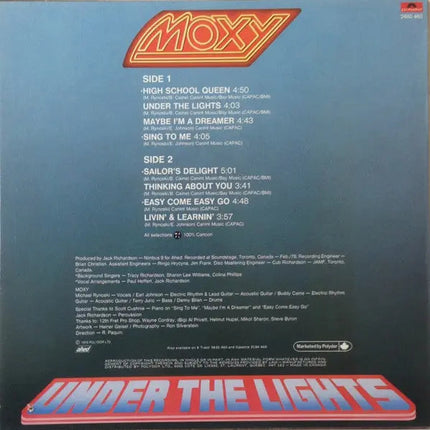 Moxy – Under The Lights - 1978 Original in Shrinkwrap