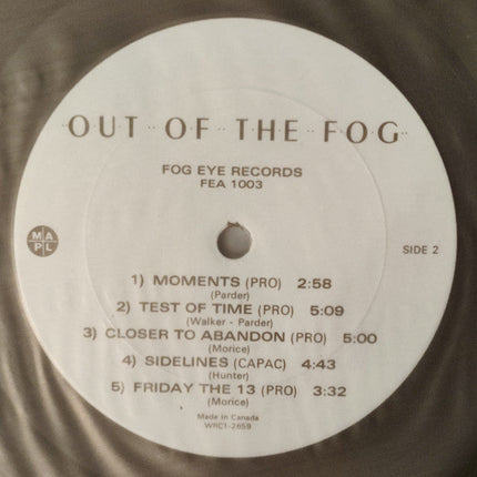 Out Of The Fog – Out Of The Fog -  1982 Original Pressing, Rare!