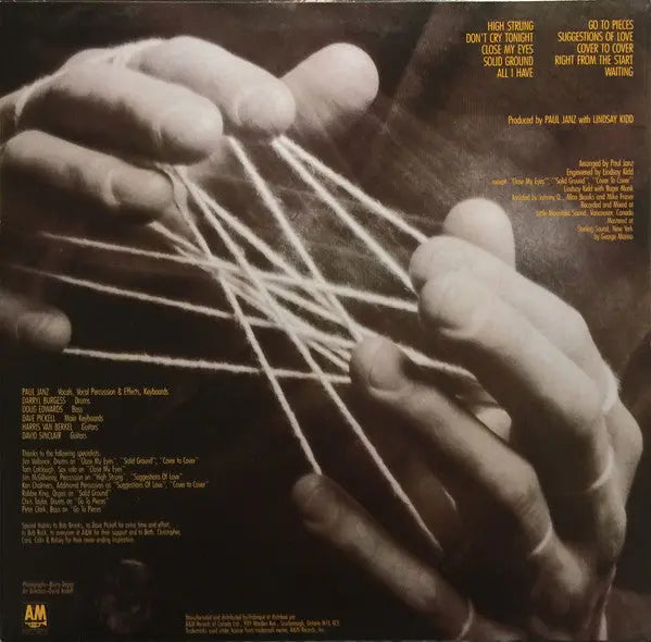 Paul Janz – High Strung - 1985 Original