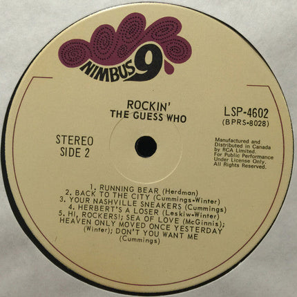 The Guess Who – Rockin' - 1972 Pressing