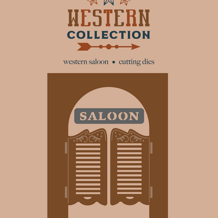 Western Collection Metal Die Create-a-Card - Western Saloon