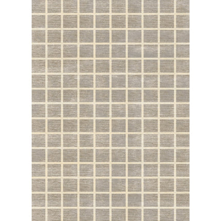 Caper Natural Beige Checkered Rug