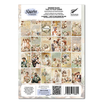 3Quarter Designs Wedded Bliss - Tuck N Play Cards