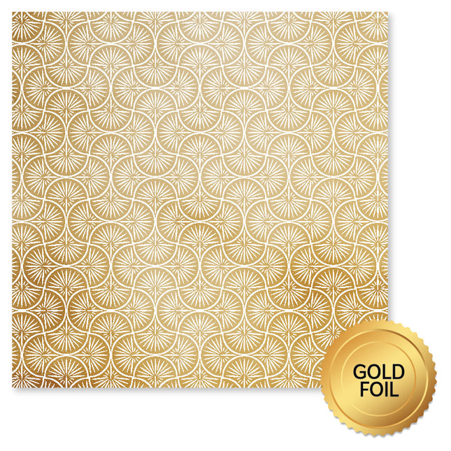 Wedding Joy Foil Gold A 12 x 12 Paper (6 pc Bulk Pack) 34512