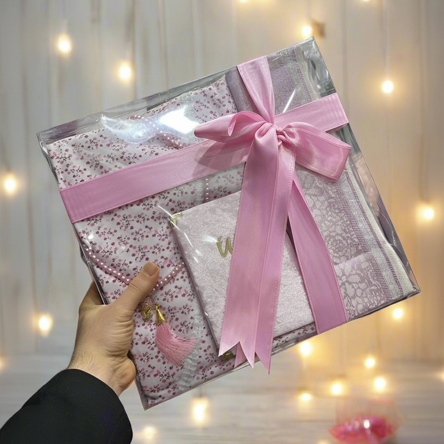 Gift Prayer Set - Salat Dress, Prayer Mat & Quran