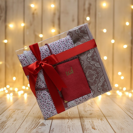 Gift Prayer Set - Salat Dress, Prayer Mat & Quran