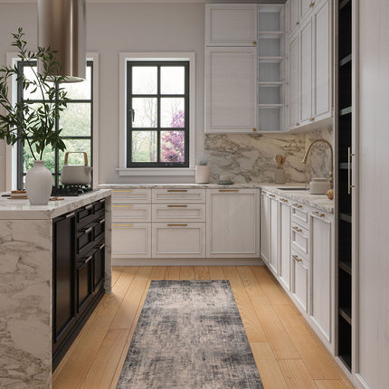 Willow Dark Grey White Rug