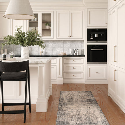 Willow Dark Grey White Rug