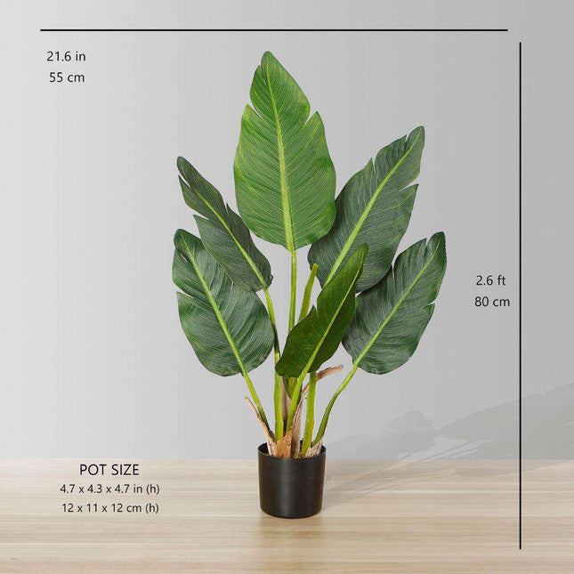 Zapo Artificial Bird Of Paradise Potted Plant (Multiple Sizes)