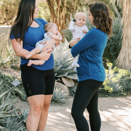 Zoe Zipper Short Sleeve Nursing Tee Shirt