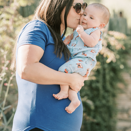 Zoe Zipper Short Sleeve Nursing Tee Shirt