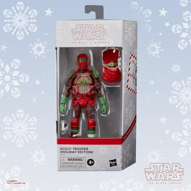 Hasbro - Star Wars The Black Series 6" Scout Trooper - Holiday Edition - Exclusive Figure