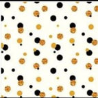 Black and Gold Polka Dots